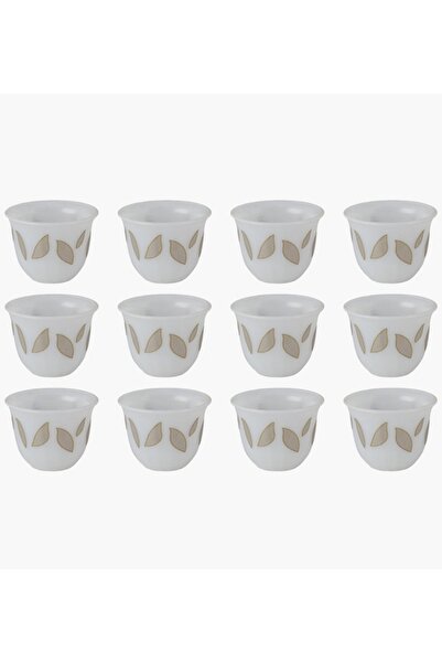 Generic Al Saif 12-Piece Porcelain Qahwa Cup Set - Small