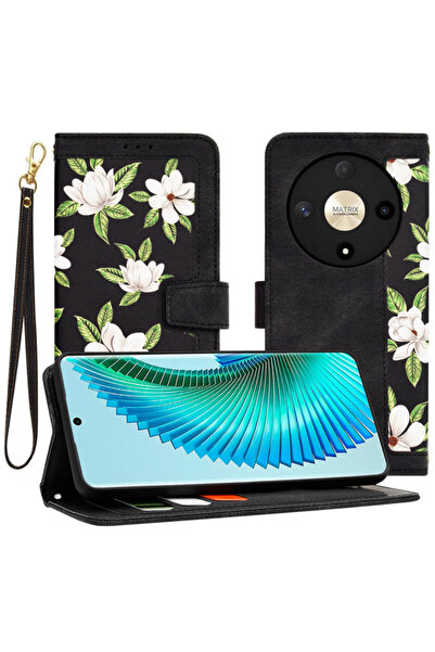 Techsuit Husă personalizată pentru fete Honor Magic 6 Lite FlipCraft, neagră