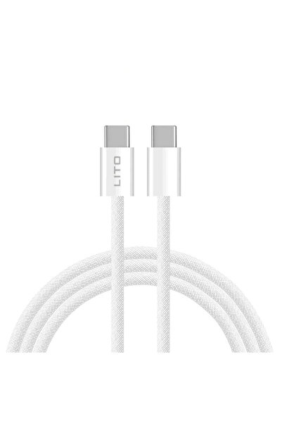 Lito Cablu de date cu încărcare rapidă de la Type-C la USB-C Lito, 2m, 60W, L...