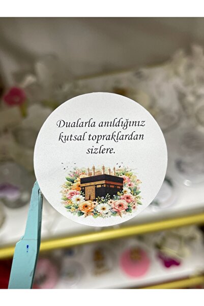 arl etiket tasarım dijital baskı merkezi Hac ve Umre Hatırası Etiketi 5x5 cm ...