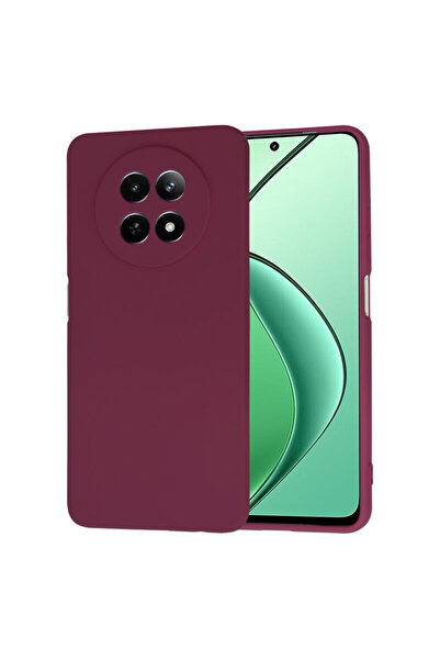 Techsuit Θήκη σιλικόνης για Realme 12 SoftFlex, μπορντό