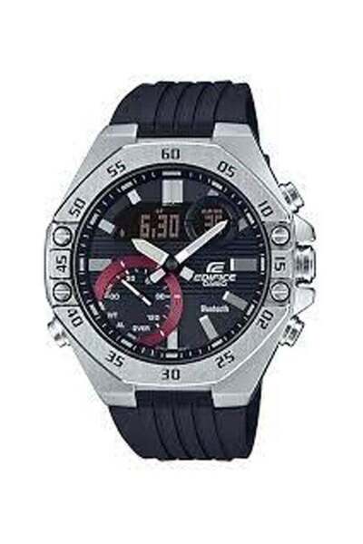 Casio Men's Edifice Rubber Watch Ecb-10P-1Adf