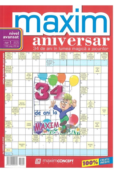 Maxim Colectia aniversara 33 - 34 de ani de integrame Maxim, nivel avansat - ...