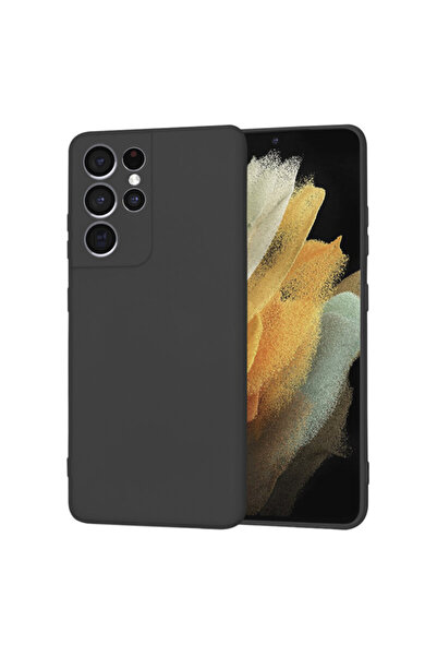 Techsuit Silicone Case for Samsung Galaxy S21 Ultra 5G SoftFlex, Black