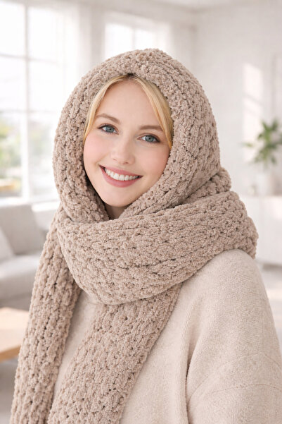 rosena Puffy Balaclava (Without Ears), Beanie, Hat, Scarf