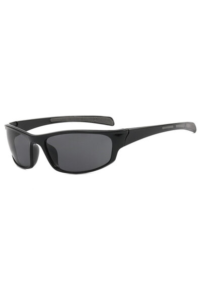 Techsuit Sport Rectangular Sunglasses 9937, Black