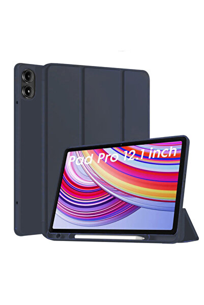Techsuit Stilou Xiaomi Redmi Pad Pro Flex cu trei plieri, albastru marin