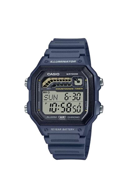 Casio General Digital Blue Resin Strap Men Watch WS-1600H-2AVDF