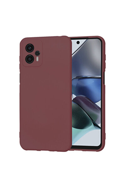 Techsuit Silicone Case for Motorola Moto G23 SoftFlex, Burgundy