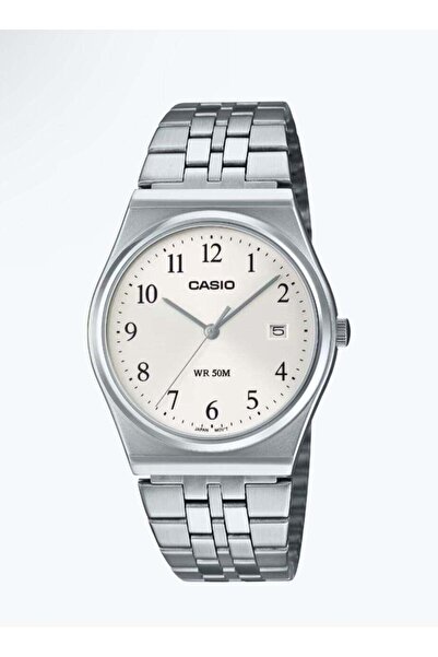 Casio Analog Quartz White Dial Stainless Steel Watch