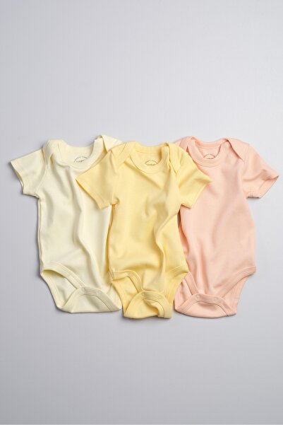 Bondberro Set of 3 100% Cotton Baby and Children's Envelope Collar Bodysuits ...