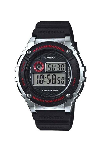 Casio Men's Water Resistant Illuminator Digital Watch W-216H-1CVDF - 44 mm - ...