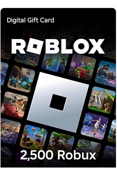 Roblox Robux 2500 Gift Card (Eksik Yüklenmede İ a d e G a r a n t i l i )