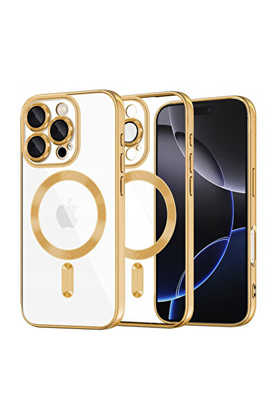 Techsuit Carcasă premium pentru iPhone 16 Pro Max Luxury Crystal MagSafe, aurie