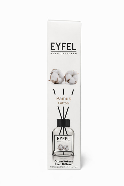Eyfel Eyefel Odorizant Camera cu Bețișoare Difuzor 55ml Bumbac – Parfum Ambie...