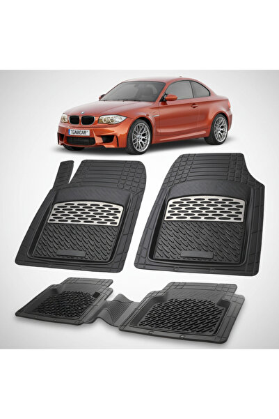 TEAMCAR Συμβατά πατάκια δαπέδου BMW Σειρά 1 E82 Coupe 2007-2013 | Ασημί