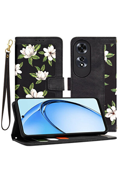 Techsuit Personalized Case for Girls Oppo A60 4G FlipCraft, Black