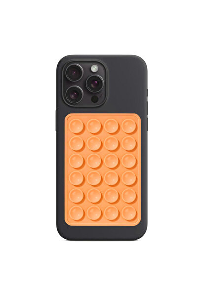 Techsuit Suport telefon cu ventuză adeziv SO-PAD, portocaliu
