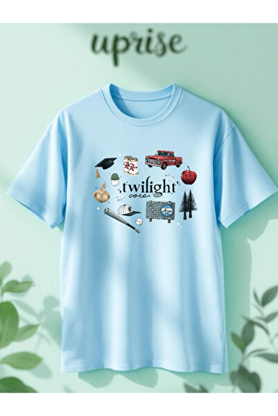 Vordevia Twilight Printed Cotton Oversize T-Shirt