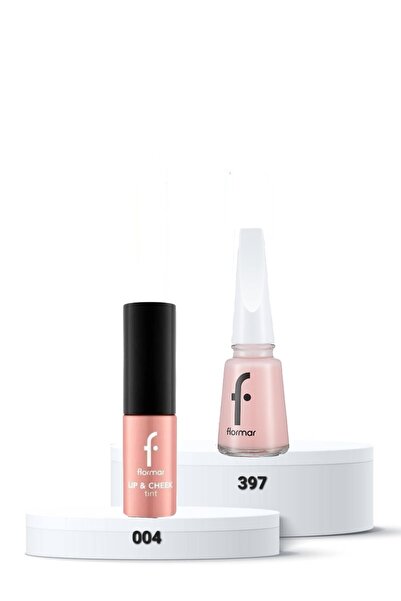 Flormar set LIP CHEEK-TINT004&NAIL397