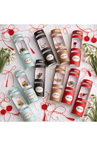 JML Mărțișoare 14/set Tip Broșă din Metal 2–3cm, in Cutie