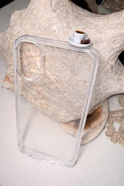 lotusbybuket حافظة شفافة صلبة غير قابلة للاصفرار لهاتف آيفون 16 بلون الشوكولا...