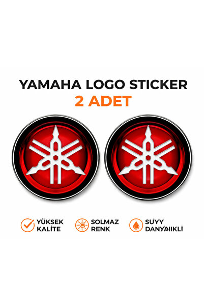 Yamaha Logo Damla Sticker 2 Adet - Koruma Takozu Logo 4cm