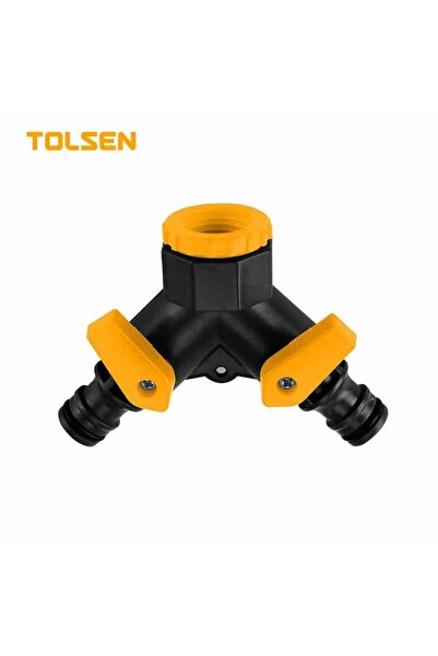 TOLSEN وصلة خرطوم على شكل حرف Y مع مفصل دوار - موصل مياه الحديقة