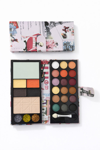 Lesvip's Kitap Model Makyaj Kiti Göz Farı, Aydınlatıcı, Allık Ve Kaş Farı Paleti