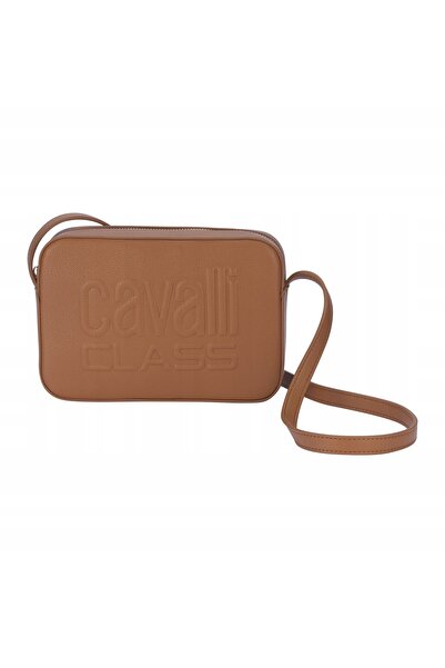 Cavalli Class BROWN IMITATION LEATHER BAG WITH LOGO LZF NTR8__21X14