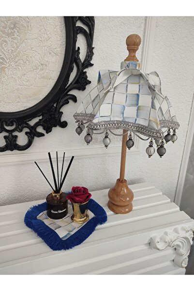 Nevena handmade Gri damalı Bali şemsiyesi
