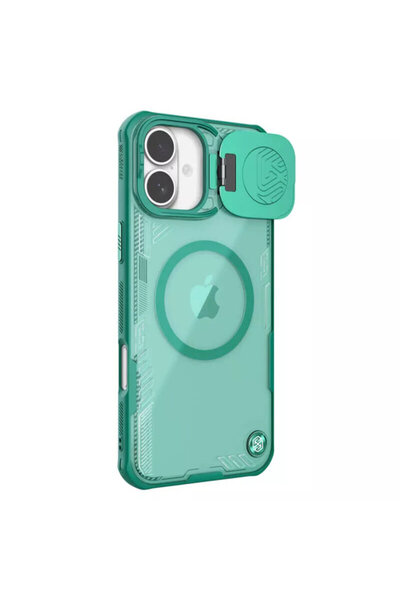 Nillkin Μαγνητική θήκη Iceblade Prop για iPhone 16 Plus, πράσινη
