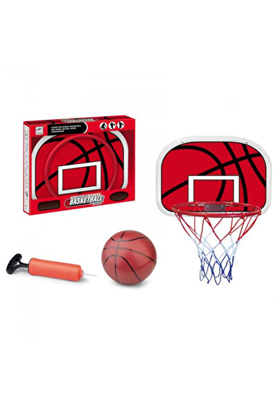 PlayFun Set de Baschet pentru Copii cu Inel, Plasa, Minge Mica si Pompa