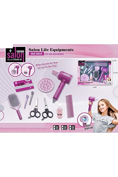PlayFun Set Frumusețe Salon cu Ondulator și Uscător