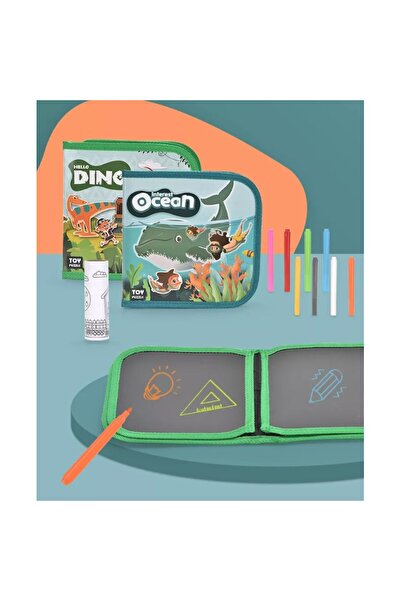 PlayFun Carte textila de colorat cu 6 pagini