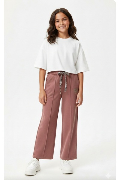 BEGONYA BEBECE KIDS Girls' Two-Piece Tracksuit Pants Seasonal