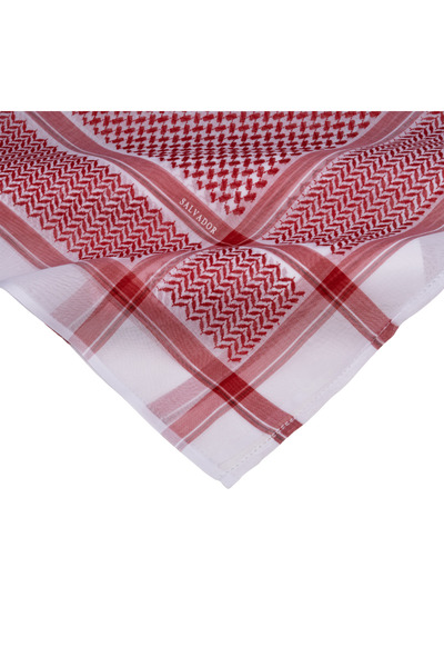 First Life The original Salvador red shemagh with a modern design - a luxurio...