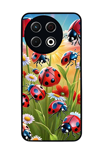 TECNO Spark 30 Pro Compatible Printed, Matte Black, Soft Silicone, Protective...