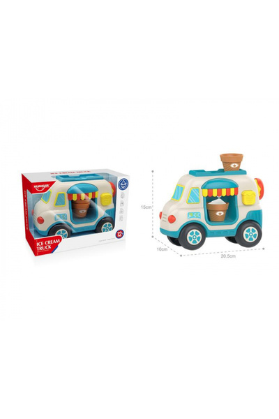 PlayFun Jucarie autobuz cu inghetata – Generator de spuma, jucarie de baie