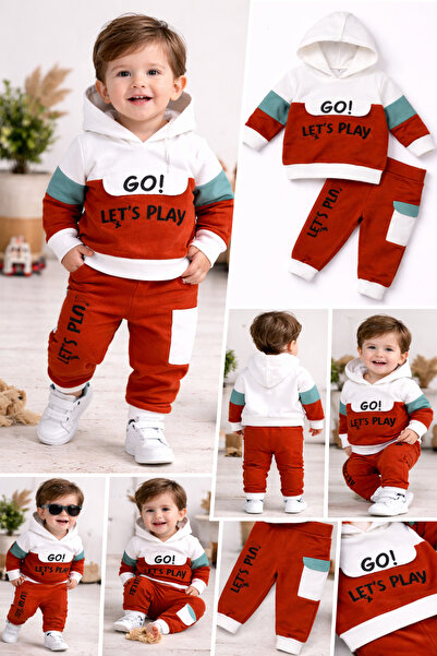 Lino Baby Kapüşonlu Mevsimlik Tam Kalıp Erkek Bebek Çocuk Takım