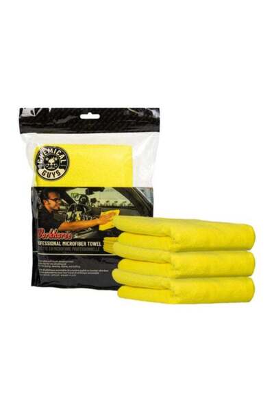 Generic Chemical Guys Workhorse Professional Grade Microfiber Towel Yellow 16...