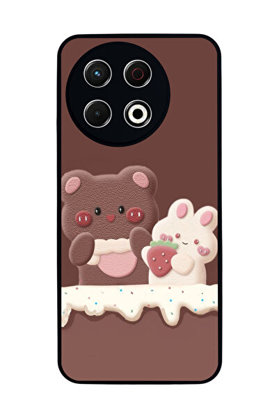 TECNO Spark 30 Pro Compatible Printed, Matte Black, Soft Silicone, Protective...