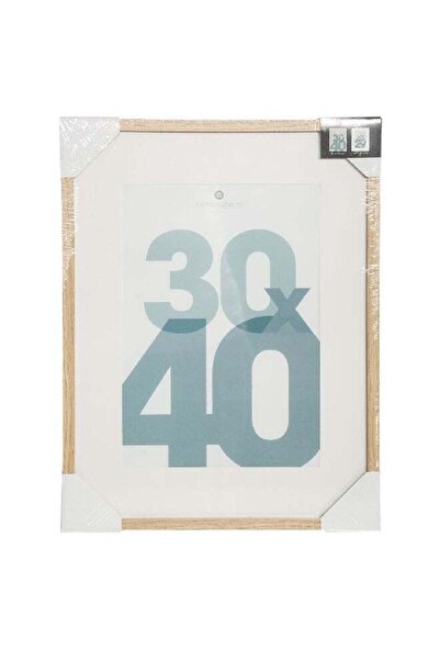Atmosphera Manu Wooden Rectangular Photo Frame Beige 30 x 40 cm