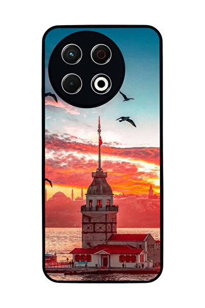 TECNO غطاء حماية متوافق مع سبارك 30 برو، مطبوع، أسود غير لامع، سيليكون ناعم، ...