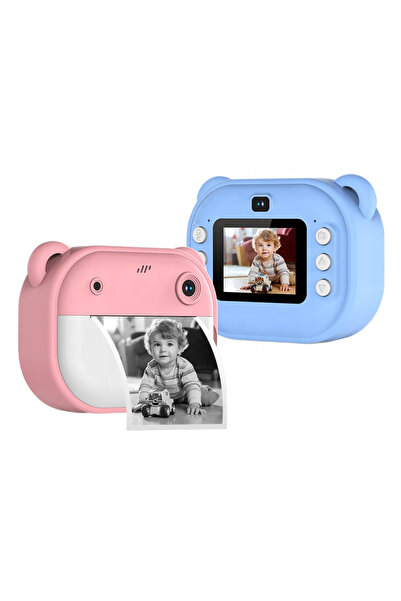 PlayFun Детска фото/видео камера с принтер за моментални снимки, филтри и игри