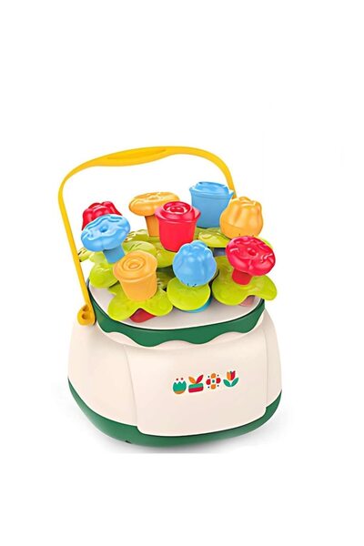 PlayFun Jucarie edicativa pentru copii in forma de cos cu flori, din plastic,...