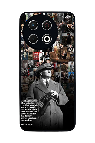 TECNO Spark 30 Pro Compatible Printed, Matte Black, Soft Silicone, Protective...