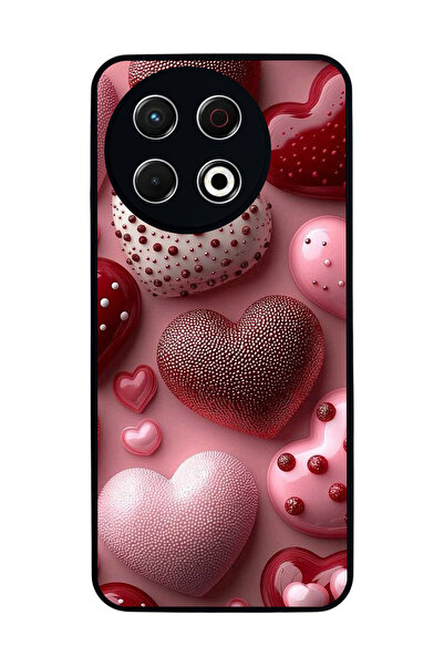 TECNO غطاء حماية متوافق مع سبارك 30 برو، مطبوع، أسود غير لامع، سيليكون ناعم، ...