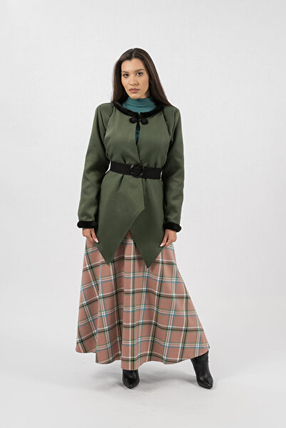 Gorgeaux Elegant Multicolor Blouse Skirt and Jacket Set Elisa - S