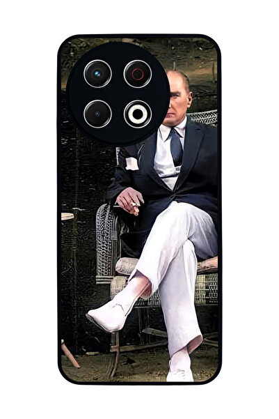 TECNO Spark 30 Pro Compatible Printed, Matte Black, Soft Silicone, Protective...